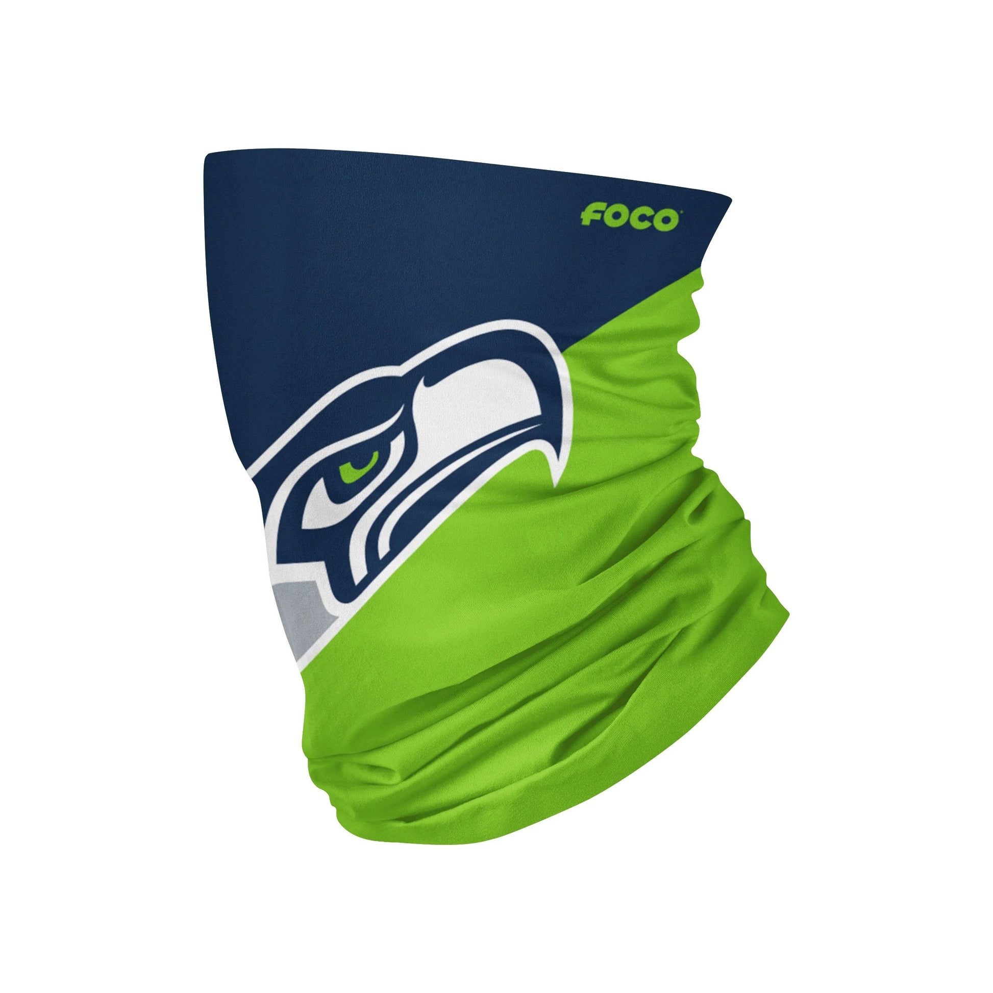 Seattle Seahawks Big Logo FOCO NFL Face Mask Gaiter Scarf - Pro League Sports Collectibles Inc.