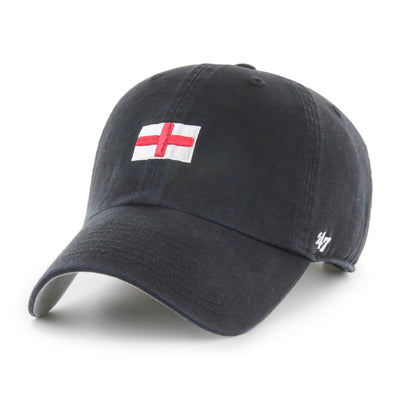 England National Team World Cup Black 47 Brand Clean Up Adjustable Hat - Pro League Sports Collectibles Inc.