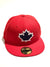 Toronto Blue Jays Red Navy Leaf 59Fifty New Era Fitted Hat