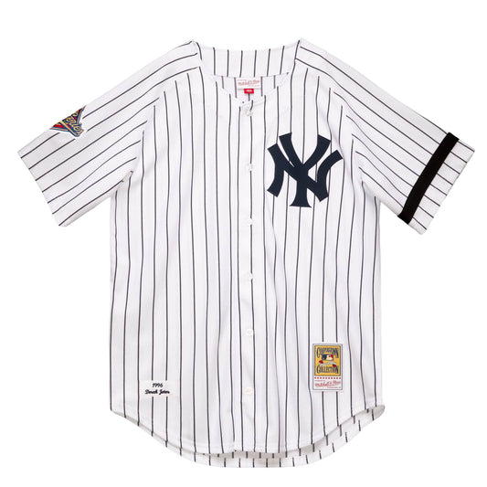 Derek Jeter #2 New York Yankees Mitchell & Ness 1996 Authentic Cooperstown Collection Pinstripe Jersey - Pro League Sports Collectibles Inc.