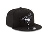 Toronto Blue Jays Basic Black White 9Fifty New Era Snapback Hat - Pro League Sports Collectibles Inc.