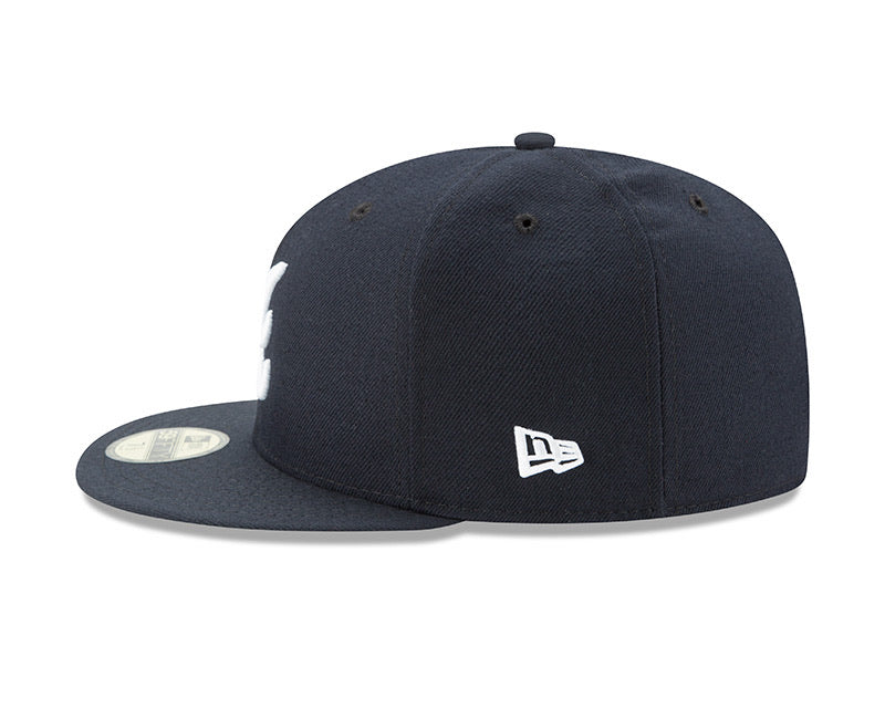 Atlanta Braves Black Turner Field Patch Blue UV New Era 59FIFTY Fitted Hat