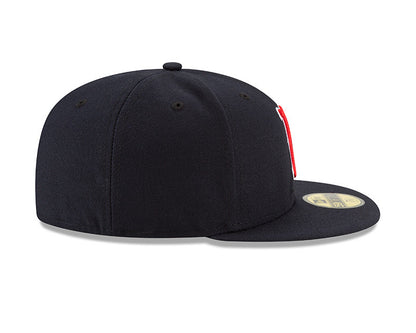 Boston Red Sox New Era Navy/Red Game Authentic Collection On-Field 59FIFTY Fitted Hat - Pro League Sports Collectibles Inc.