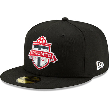 Toronto FC MLS TFC Black New Era 59FIFTY Fitted Hat - Pro League Sports Collectibles Inc.