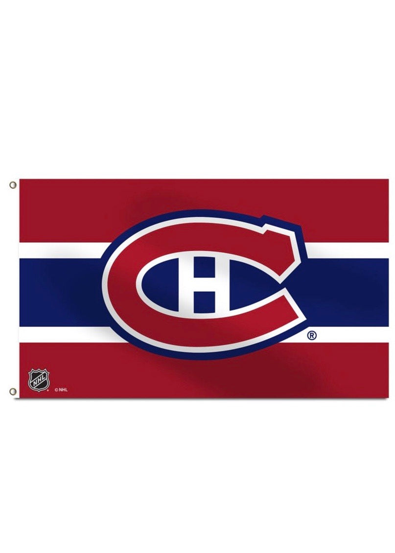 NHL Montreal Candiens 3’ x 5’ Logo Flag - Pro League Sports Collectibles Inc.