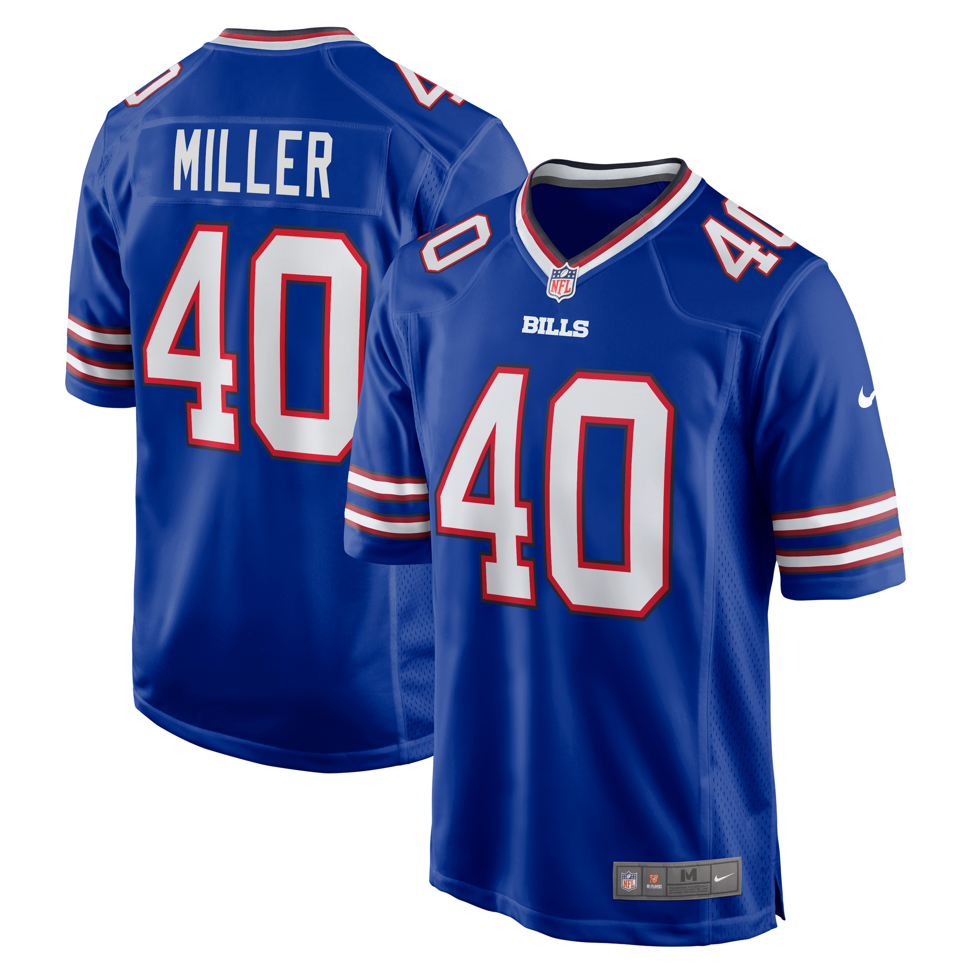 Blue Nike NFL Buffalo Bills Miller #40 Jersey