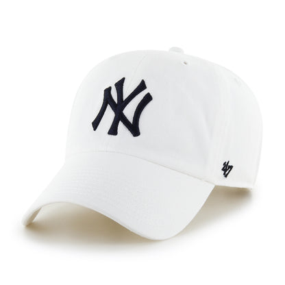 New York Yankees White Clean Up '47 Brand Adjustable Hat - Pro League Sports Collectibles Inc.