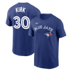 Toronto Blue Jays Alejandro Kirk #30 Nike Royal Blue Name & Number T-Shirt - Pro League Sports Collectibles Inc.