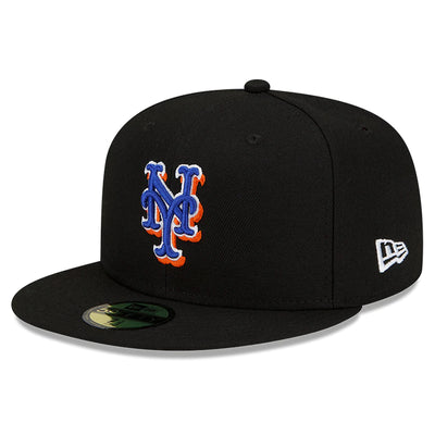 New York Mets New Era Black Alternate Authentic Collection On-Field 59FIFTY Fitted Hat - Pro League Sports Collectibles Inc.
