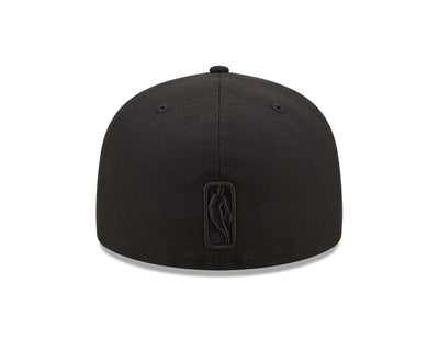 Toronto Raptors Black on Black Ball Logo 59Fifty New Era Fitted Hat - Pro League Sports Collectibles Inc.