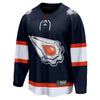 Edmonton Oilers Fanatics Branded - Retro Reverse Special Edition 2.0 Breakaway Blank Jersey - Navy - Pro League Sports Collectibles Inc.