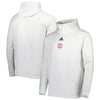 Manchester United FC Adidas Travel Hoodie - White - Pro League Sports Collectibles Inc.