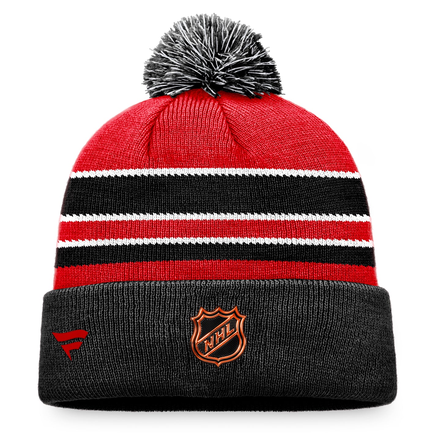 Chicago Blackhawks Retro Reverse Special Edition 2.0 Authentic Pro Fanatics Cuff Knit Pom Toque - Pro League Sports Collectibles Inc.