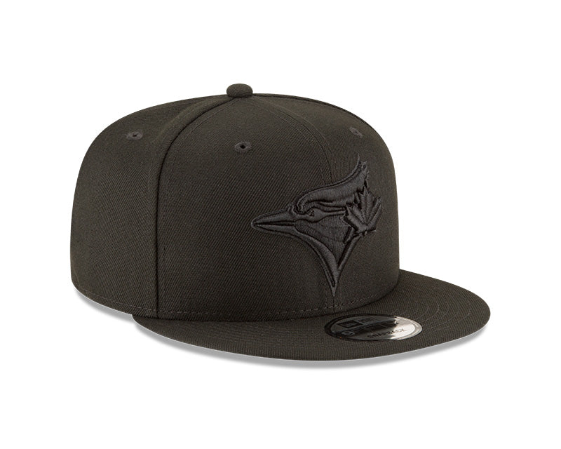 Toronto Blue Jays Black on Black 9Fifty New Era Snapback Hat - Pro League Sports Collectibles Inc.