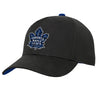 Youth Toronto Maple Leafs 3rd Alternate Logo Black Precurve Hat - Pro League Sports Collectibles Inc.
