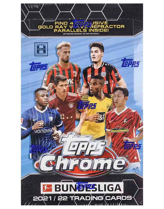 Topps Chrome Bundesliga Soccer 2021/22 Hobby Lite Box - Pro League Sports Collectibles Inc.