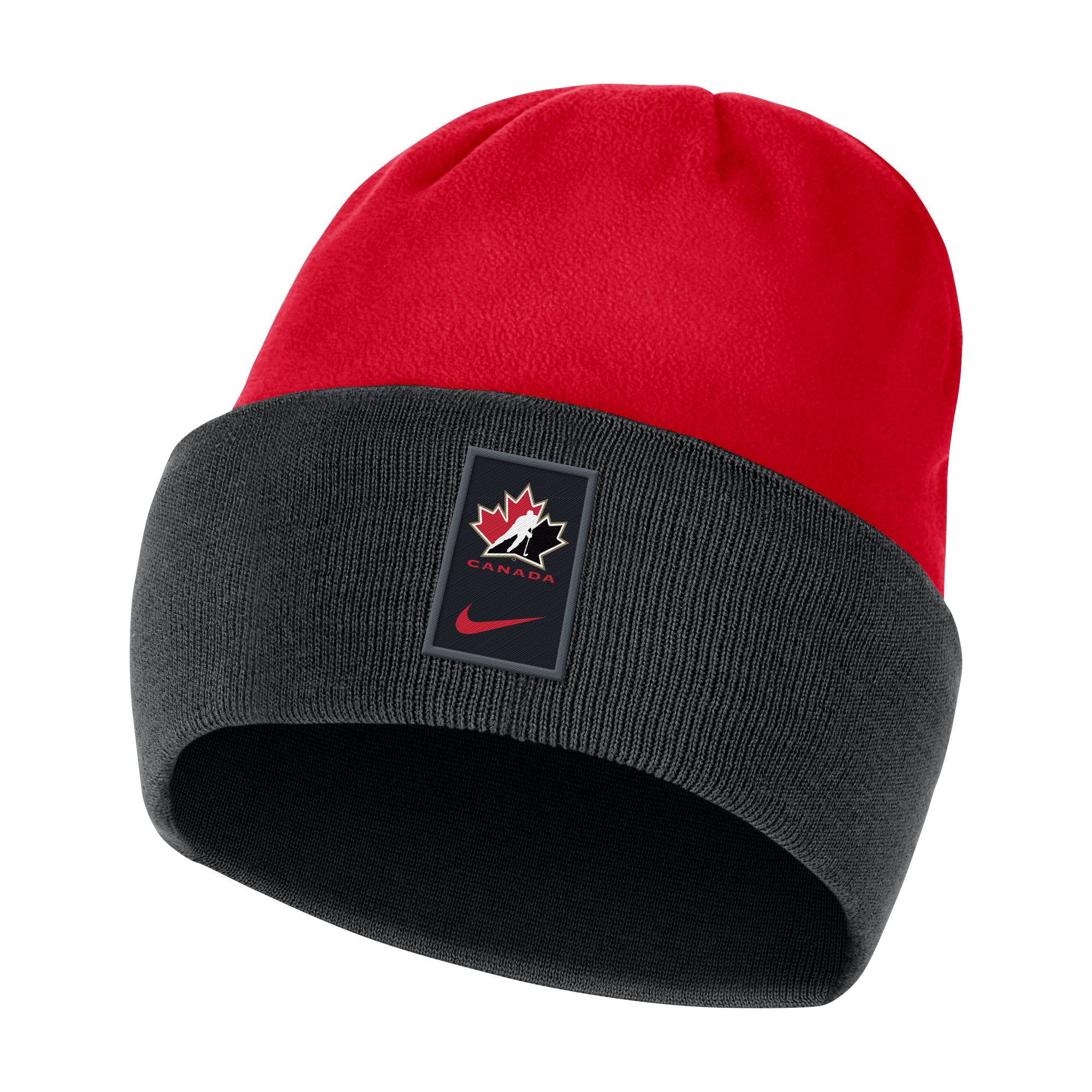 Team Canada 2020 Nike Red Gray Cuff Beanie Knit Toque Pro League Sports Collectibles Inc