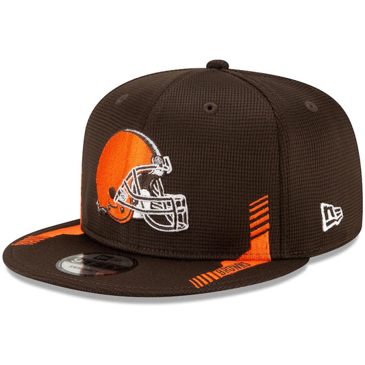 Cleveland Browns New Era 2021 Sideline Home 9Fifty Snapback Hat - Pro League Sports Collectibles Inc.