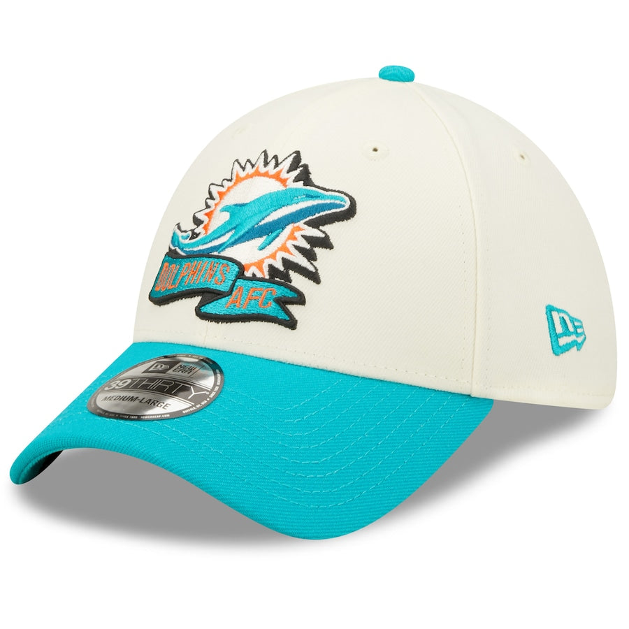 New Era Men's Miami Dolphins 2023 NFL Draft 39THIRTY Stretch Fit Hat - S/M Each