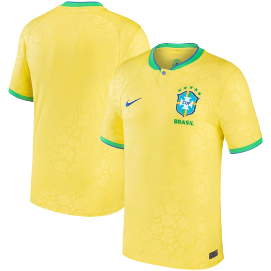 Brazil 2022/23 World Cup Home Stadium Yellow Nike Jersey - Pro League Sports Collectibles Inc.