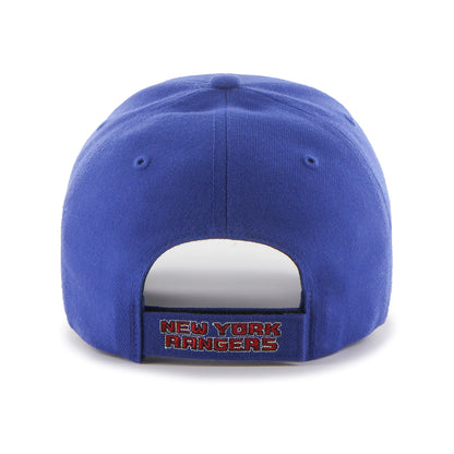 NY Rangers Royal Blue 47 Brand MVP Basic Adjustable Hat - Pro League Sports Collectibles Inc.