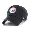 Pittsburgh Steelers Black Clean Up '47 Brand Adjustable Hat - Pro League Sports Collectibles Inc.