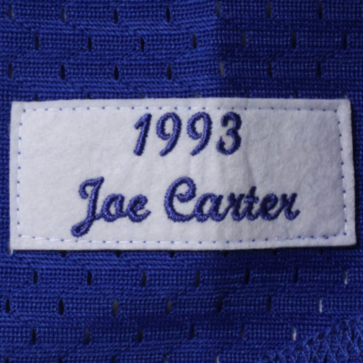 Joe Carter Toronto Blue Jays Mitchell & Ness 1993 Cooperstown Collection Royal Blue Mesh Batting Practice Jersey