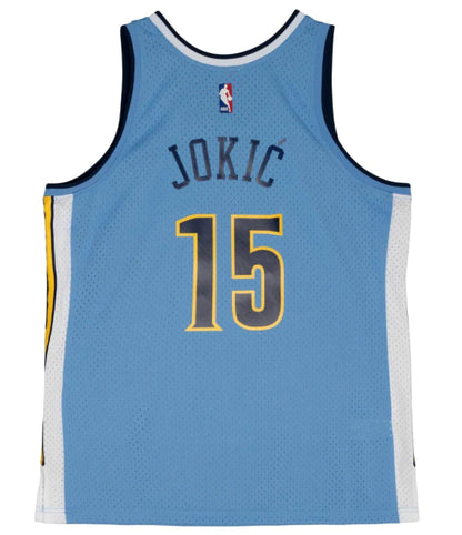 Nikola Jokic #15 Denver Nuggets Mitchell & Ness 2016-17 Hardwood Classic Swingman Jersey - Blue - Pro League Sports Collectibles Inc.