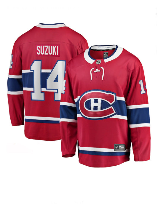 Montreal Canadiens Nick Suzuki #14 Home Fanatics Breakaway Replica Jersey - Pro League Sports Collectibles Inc.