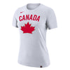 Women's Team Canada Nike DRI-FIT 2.0 Legend Heritage T-Shirt - White - Pro League Sports Collectibles Inc.