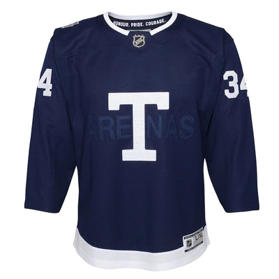 Youth Toronto Maple Leafs Auston Matthews #34 - 2022 NHL Heritage Classic Premier Player Jersey - Navy - Pro League Sports Collectibles Inc.