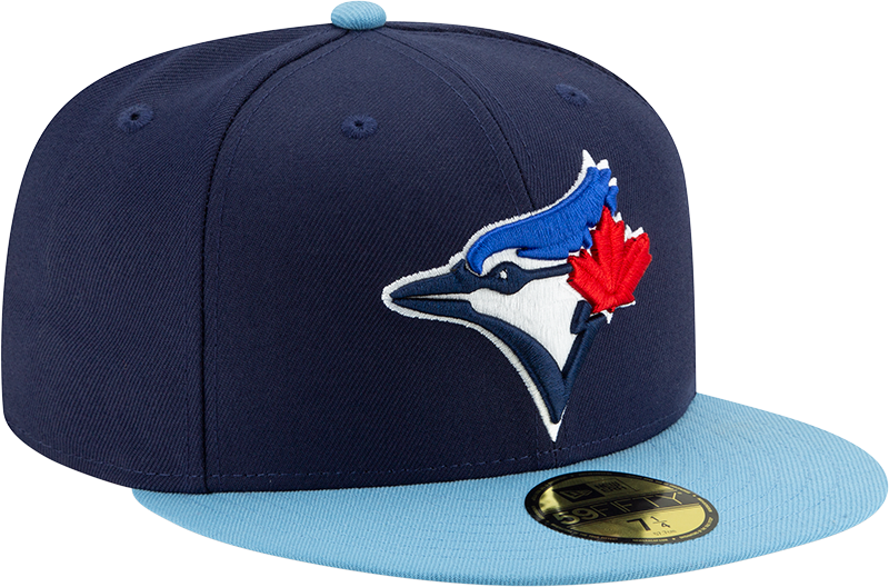 Toronto Blue Jays Navy/ Light Blue New Alternate 4 Authentic Collection On-Field New Era - 59FIFTY Fitted Hat - Pro League Sports Collectibles Inc.