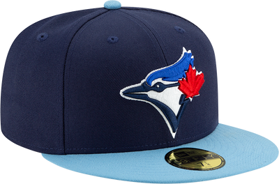 Toronto Blue Jays Navy/ Light Blue New Alternate 4 Authentic Collection On-Field New Era - 59FIFTY Fitted Hat - Pro League Sports Collectibles Inc.