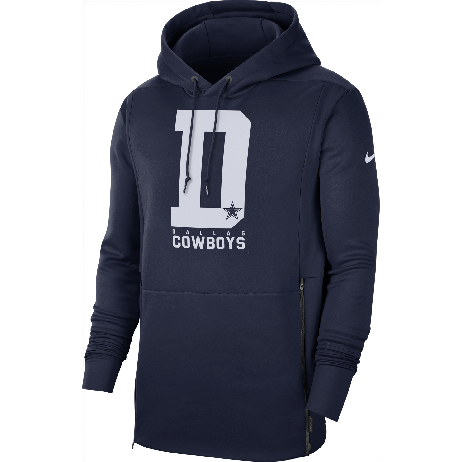 Dallas Cowboys Nike Navy Thermal Hoodie - Pro League Sports Collectibles Inc.