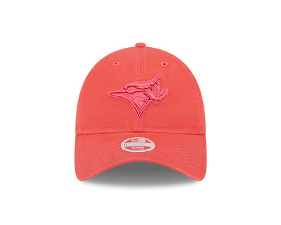Women's Toronto Blue Jays Coral Pink 9Twenty Adjustable New Era Hat - Pro League Sports Collectibles Inc.