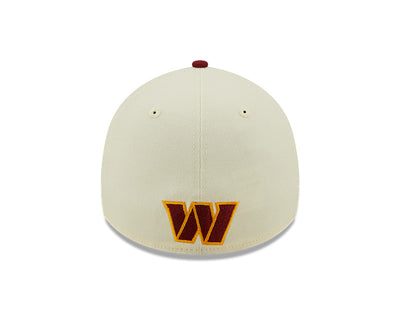 Washington Commanders 2022 Sideline New Era Cream/Red - 39THIRTY 2-Tone Flex Hat - Pro League Sports Collectibles Inc.