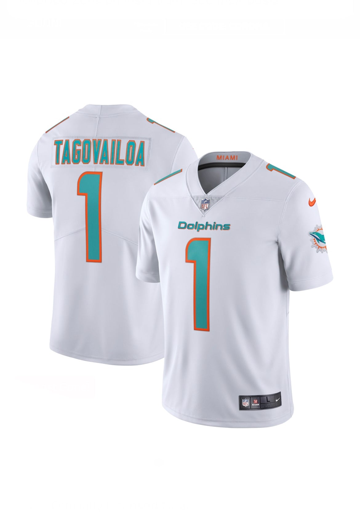 Tua Tagovailoa White Miami Dolphins Vapor Nike Limited Jersey - Pro League Sports Collectibles Inc.