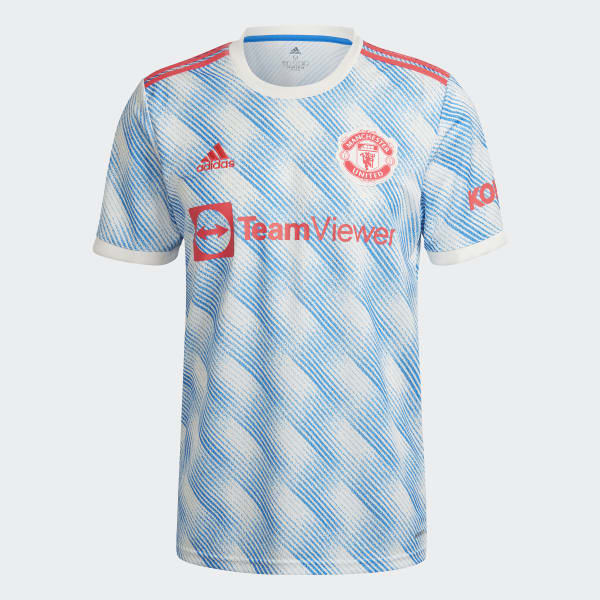 Manchester United FC Adidas 21-22 Cloud White Away Jersey - Pro