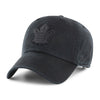 Toronto Maple Leafs Black on Black Clean Up '47 Brand Adjustable Hat - Pro League Sports Collectibles Inc.