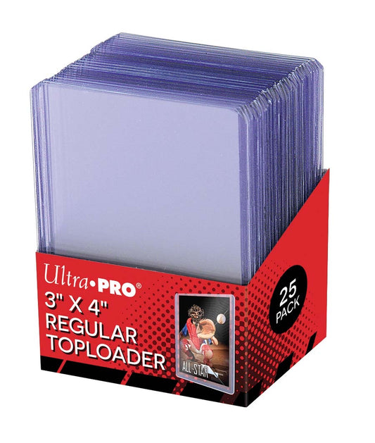 Ultra Pro Toploaders 3X4 Regular 25pt Pack - Pro League Sports Collectibles Inc.