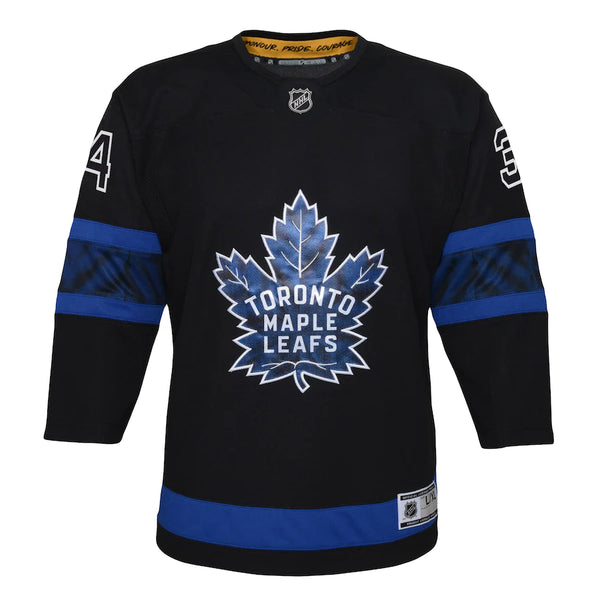 Auston Matthews Toronto Maple Leafs Youth Alternate Replica Player Jersey -  Black