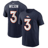 Denver Broncos Russell Wilson Name & Number T-Shirt - Navy - Pro League Sports Collectibles Inc.
