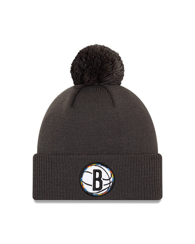 Brooklyn Nets Alternate New Era City Series 20 Pom Knit Toque - Pro League Sports Collectibles Inc.