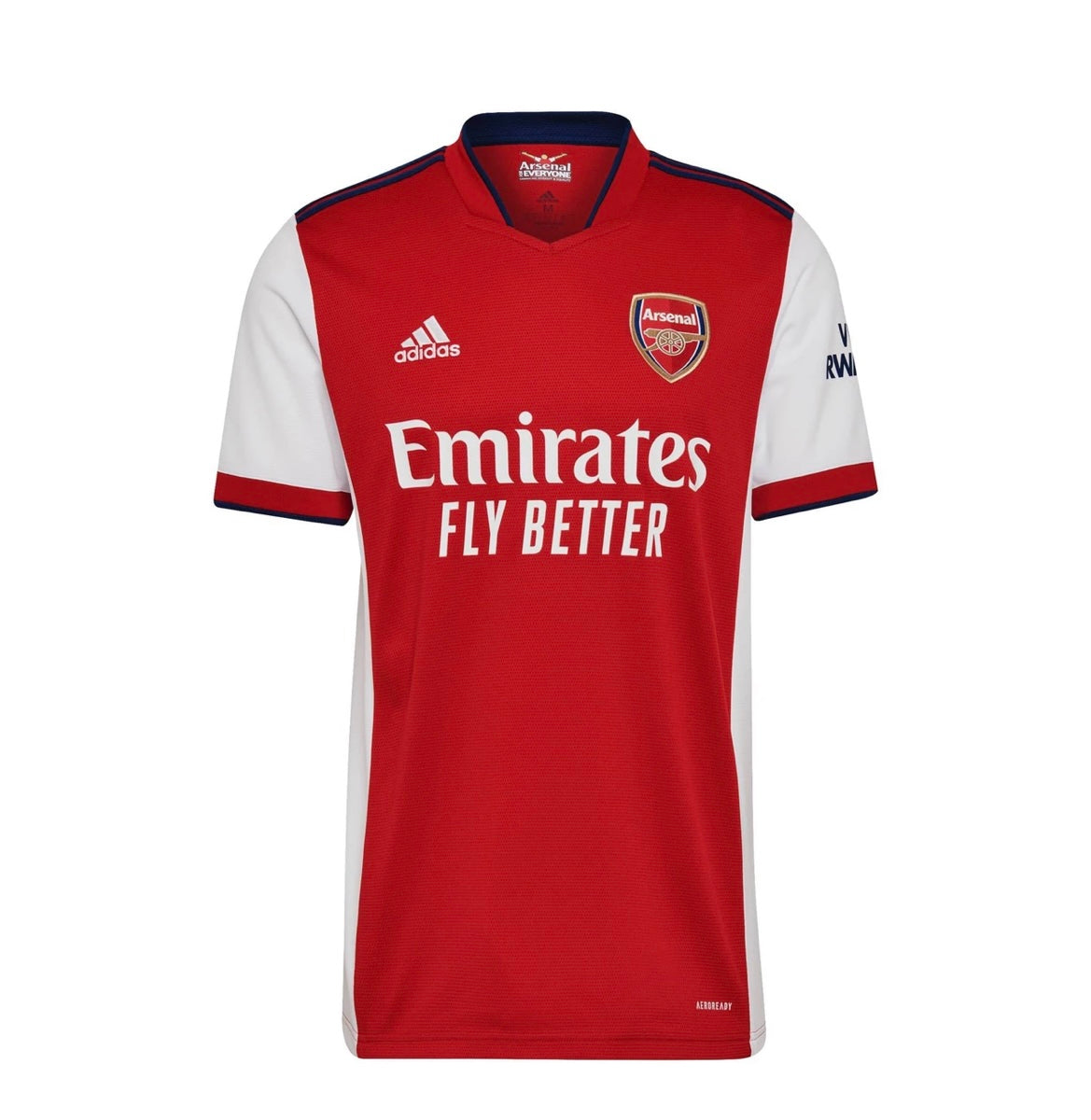 Arsenal FC Adidas 21-22 White / Scarlet Home Jersey - Pro League