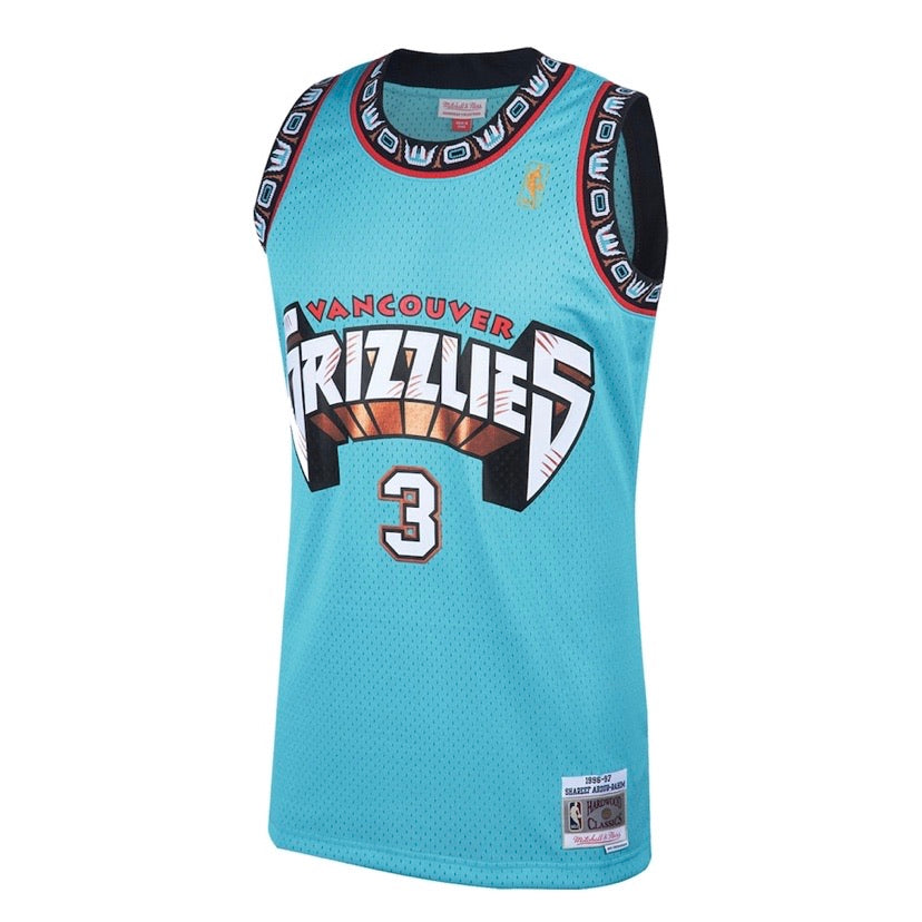 Shareef Abdur-Rahim Vancouver Grizzlies Mitchell & Ness 1996-97 Hardwood Classic Teal Swingman Jersey - Pro League Sports Collectibles Inc.