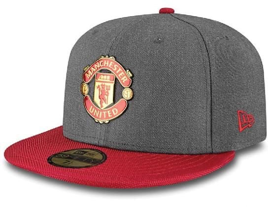 Manchester United FC Ballistic LM New Era Gray Red 59Fifty Fitted