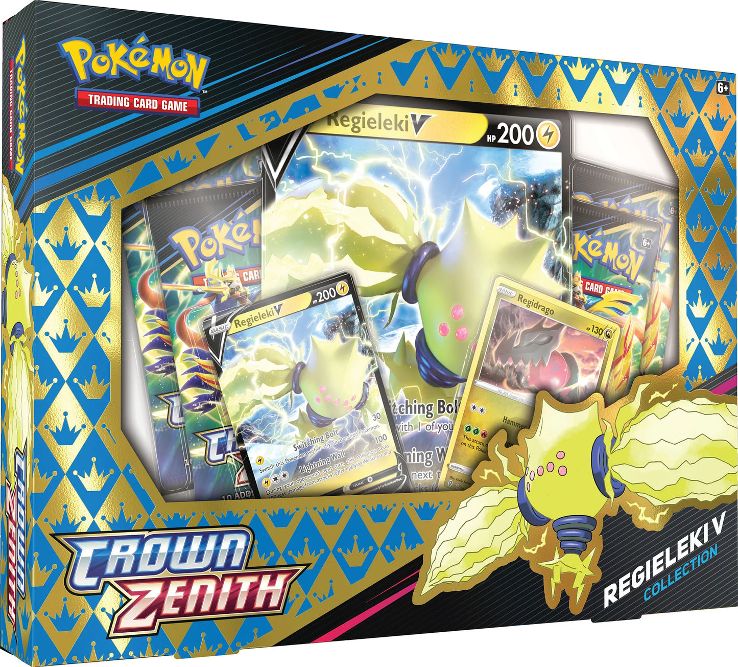 Pokémon TCG: Crown Zenith Special Collection Pikachu VMAX, Regidrago V, Regieleki - Pro League Sports Collectibles Inc.