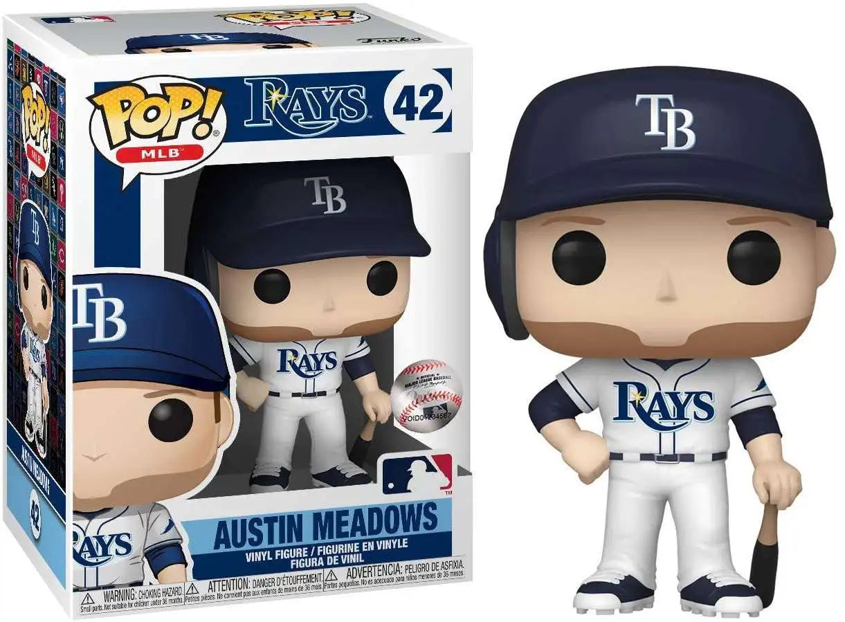 MLB POP! Funko Tampa Bay Rays Austin Meadows Vinyl Figure #42 - Pro League Sports Collectibles Inc.