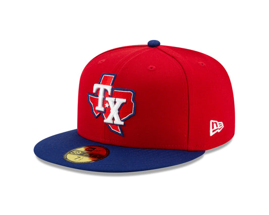 Texas Rangers Red/Royal New Alternate 3 Authentic Collection On-Field New Era - 59FIFTY Fitted Hat - Pro League Sports Collectibles Inc.