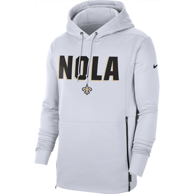 New Orleans Saints Nike White Thermal Hoodie - Pro League Sports Collectibles Inc.